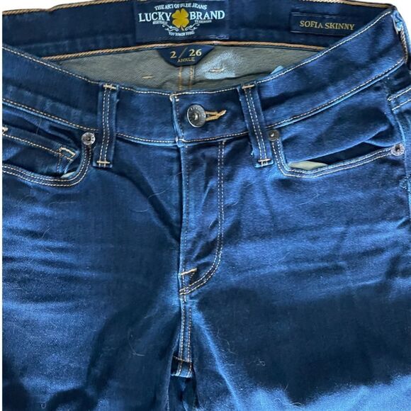 Lucky Brand Sofia Skinny Ankle Denim Jeans - Size 2 or 26 - Picture 4 of 4